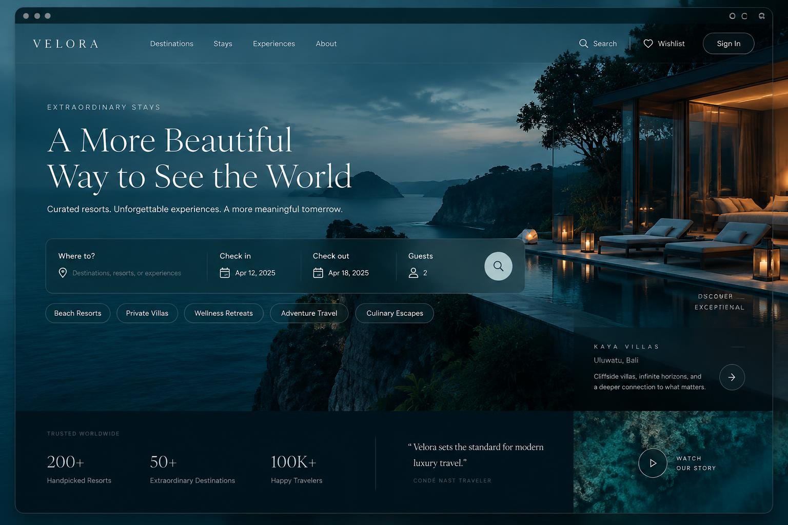 AI-generated futuristic premium desktop website design concept