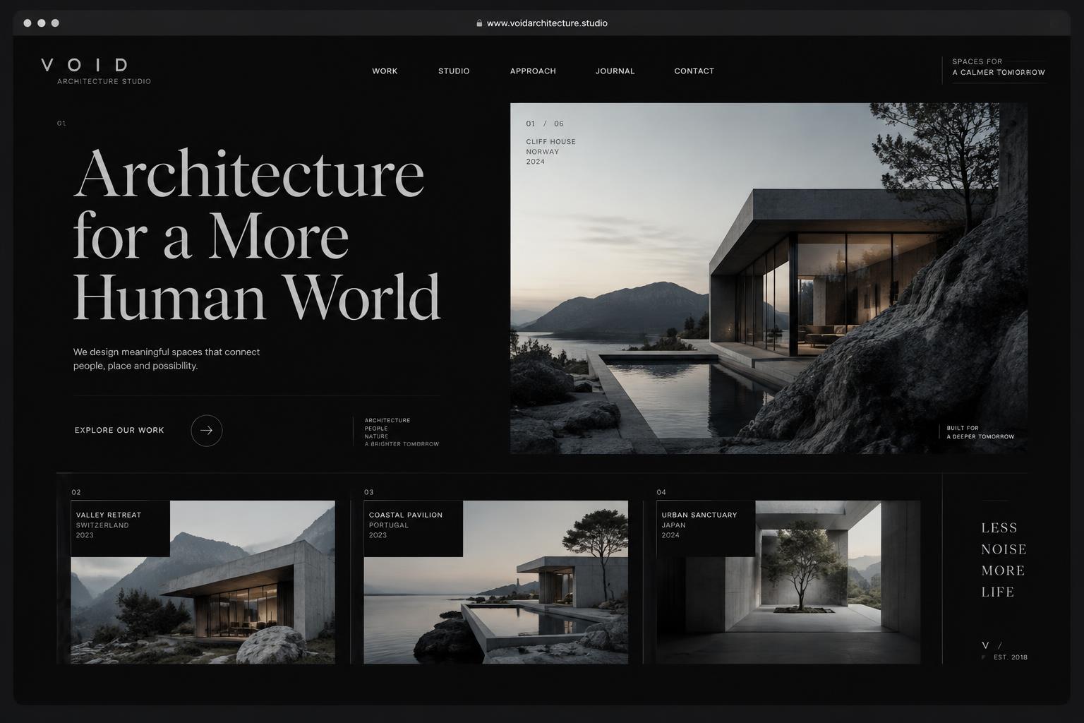 AI-generated futuristic premium desktop website design concept