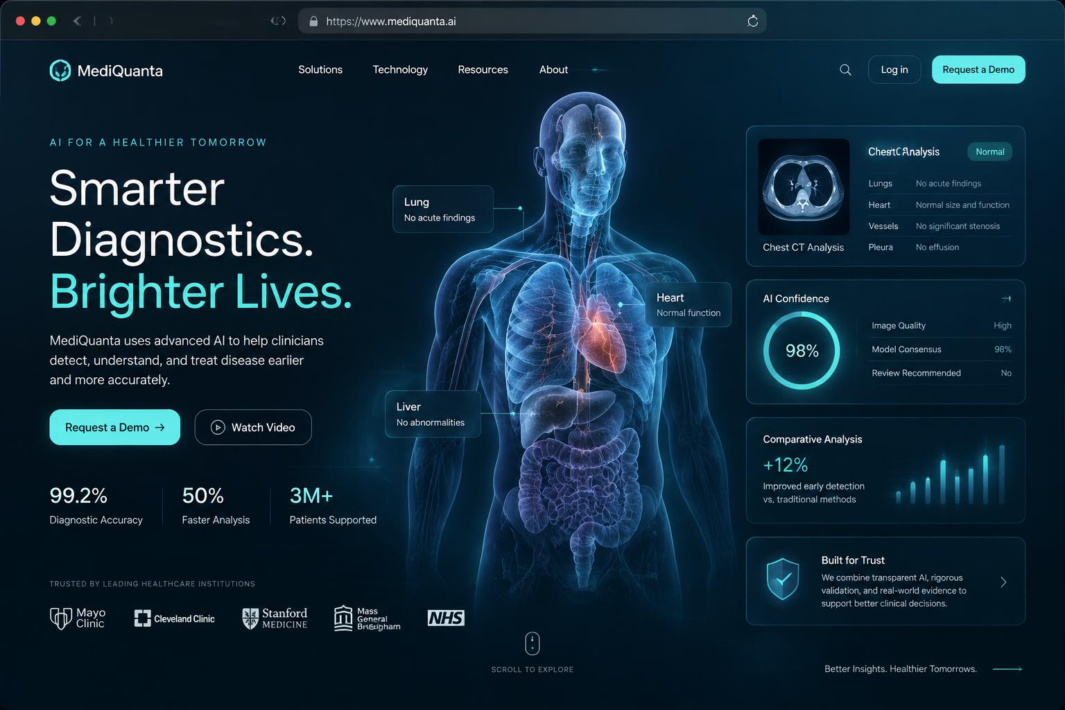 AI-generated futuristic premium desktop website design concept