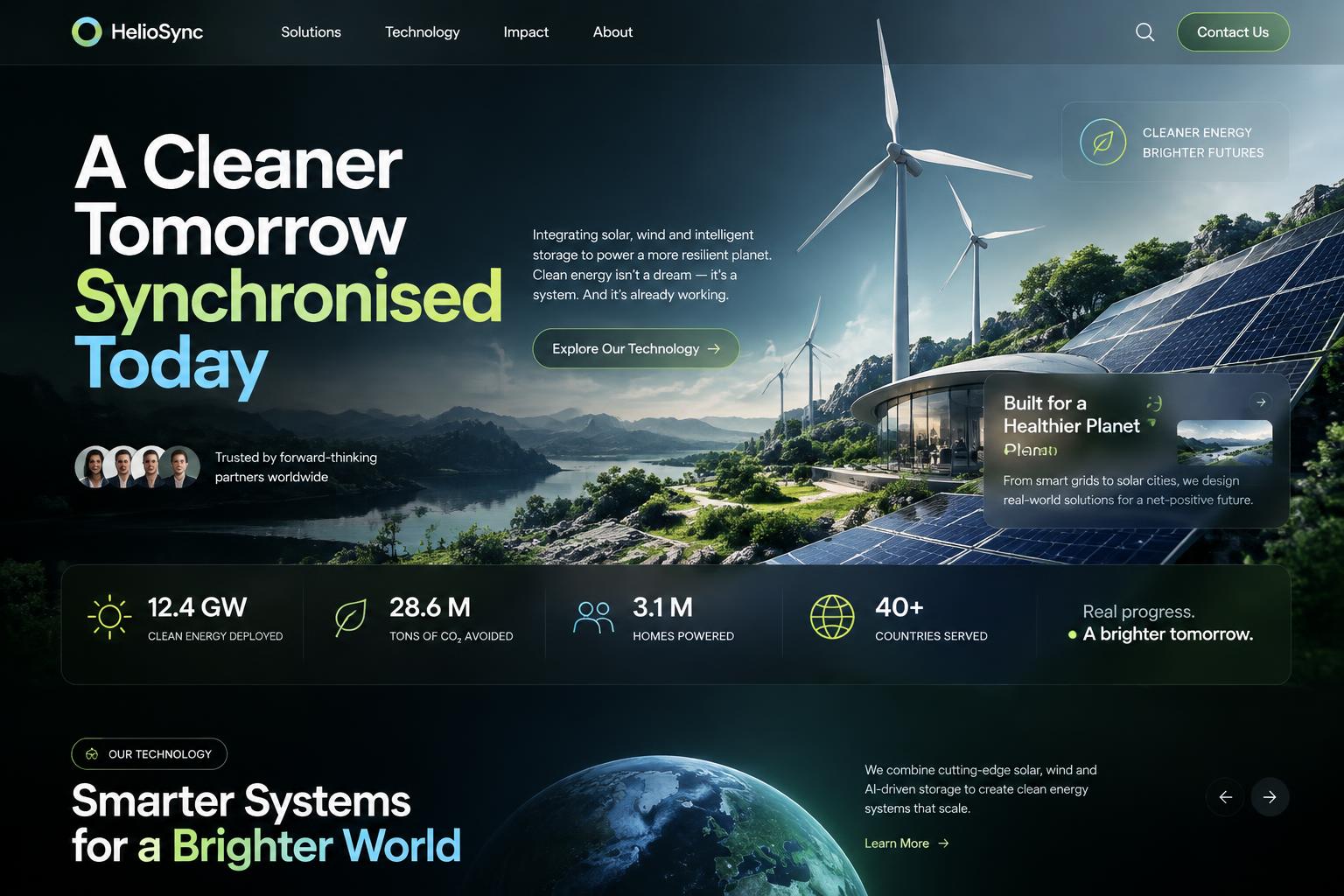 AI-generated futuristic premium desktop website design concept