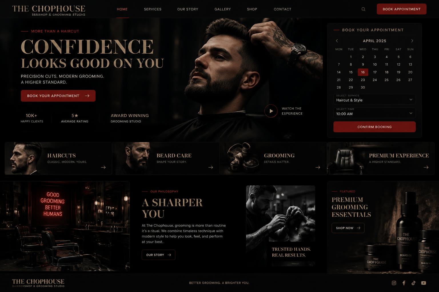 AI-generated futuristic premium desktop website design concept