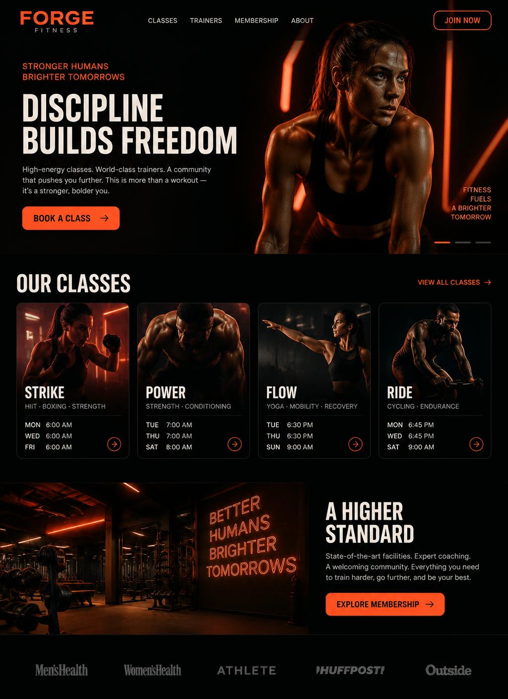 AI-generated futuristic premium website design concept